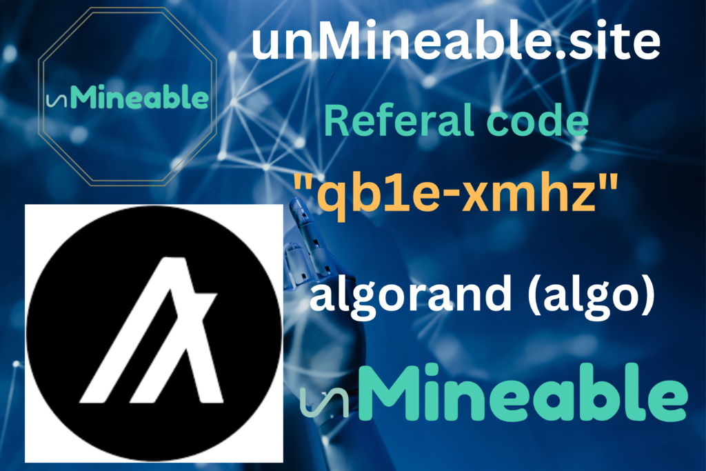 Algorand (ALGO) active referral code: unmineable